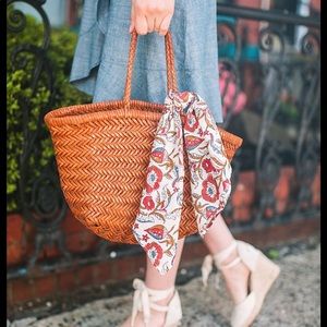 Sezane Cotton Floral Scarf